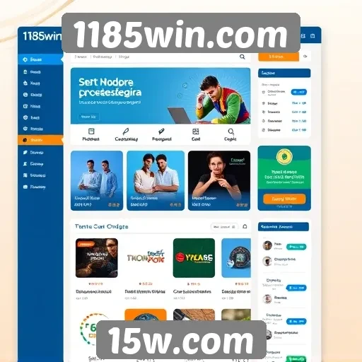 Interface do usuário no 1185win.com é intuitiva